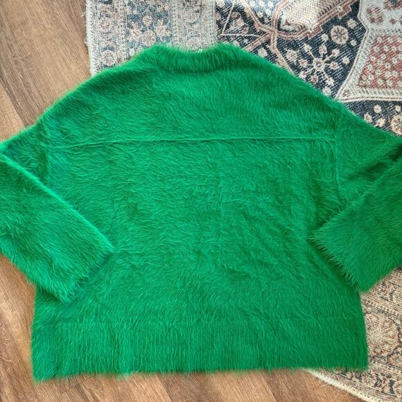 Free People Harrison Bunny Fuzzy Pullover Crewneck Sweater - Picture 6 of 7